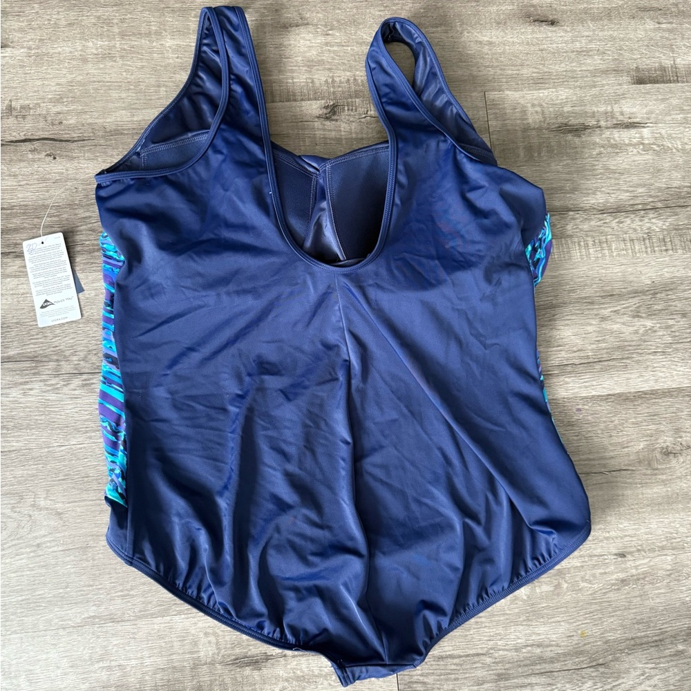 Lands' End Blue and Purple Swimsuit size 26w - Picture 7 of 7